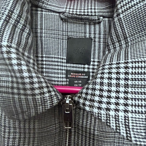 H&M Men’s plaid houndstooth jacket reg fit coup standard - Picture 9 of 9